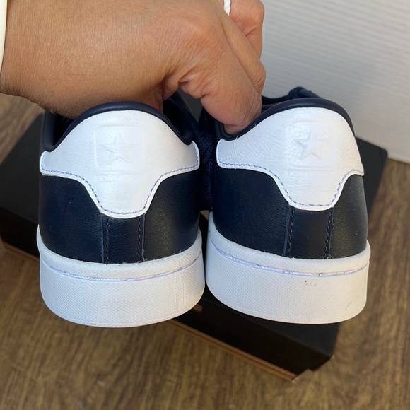 NIB Converse Breakpoint OX Obsidian White Leather Navy Blue Low Top Sneakers 6.5 - Picture 8 of 15